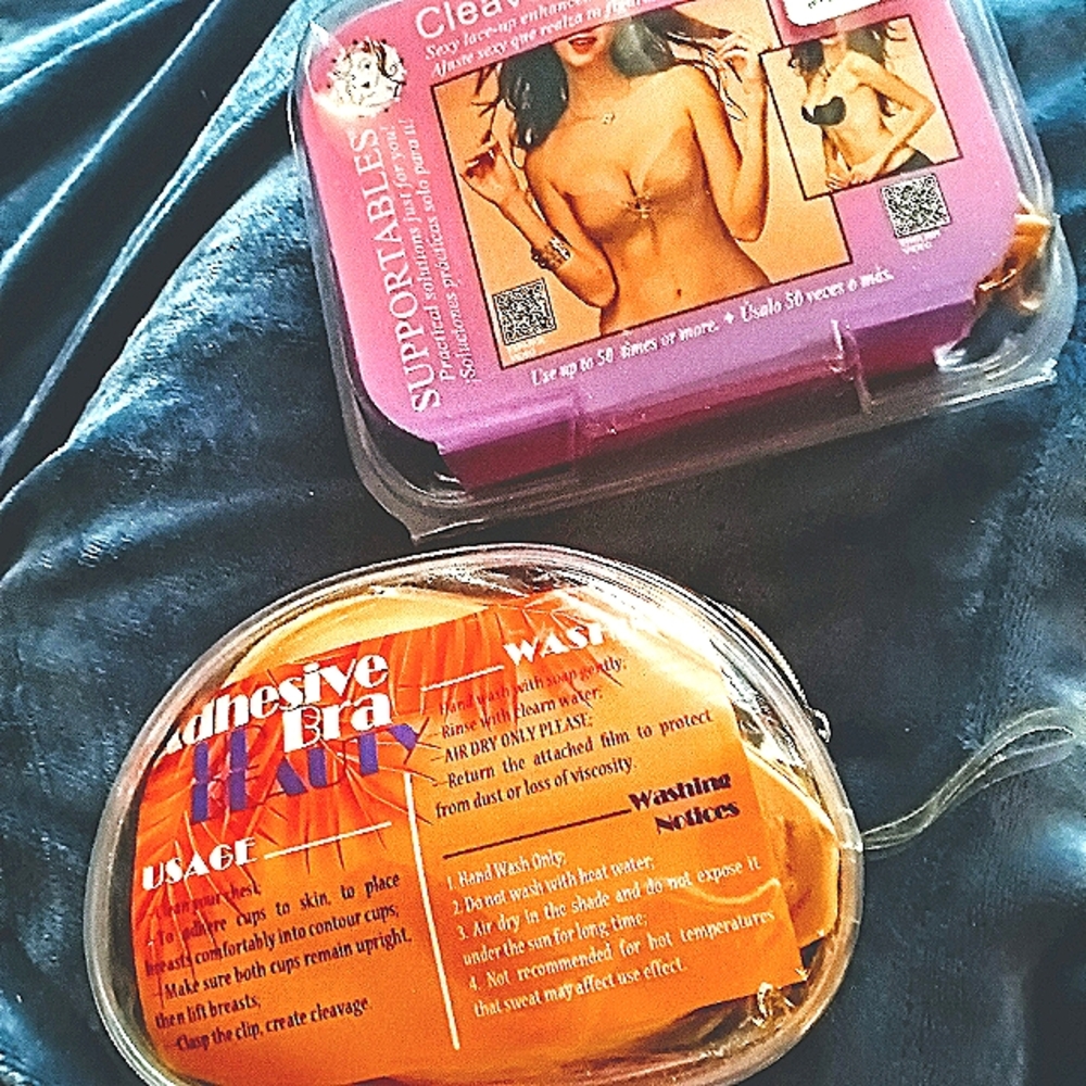 1)DD Beauty & 2)Supportables Cleavage Pal~ Adhesive Strapless Bra & Pasties-2